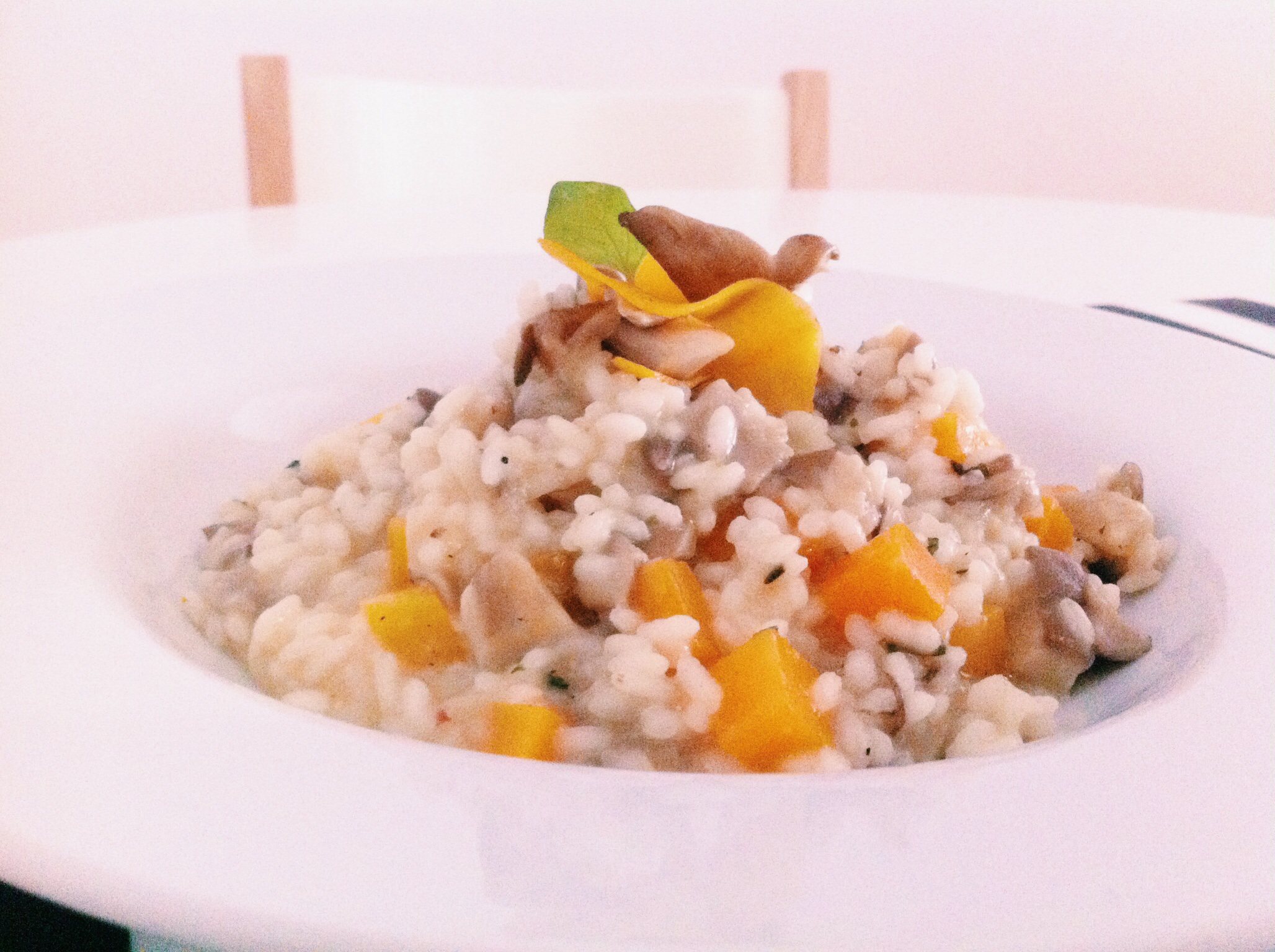 Risotto De Setas Con Calabaza En Crema De Verduras Receta Canal