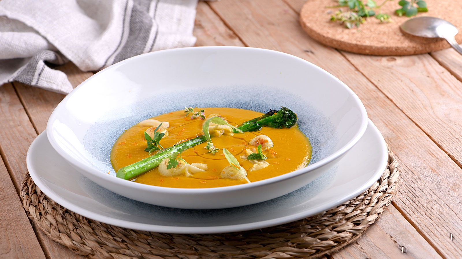 Receta de crema de verduras al curry