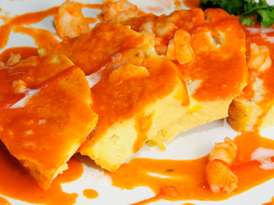 Terrina de merluza con gambón y salsa de marisco - Diana Cabrera - Receta -  Canal Cocina