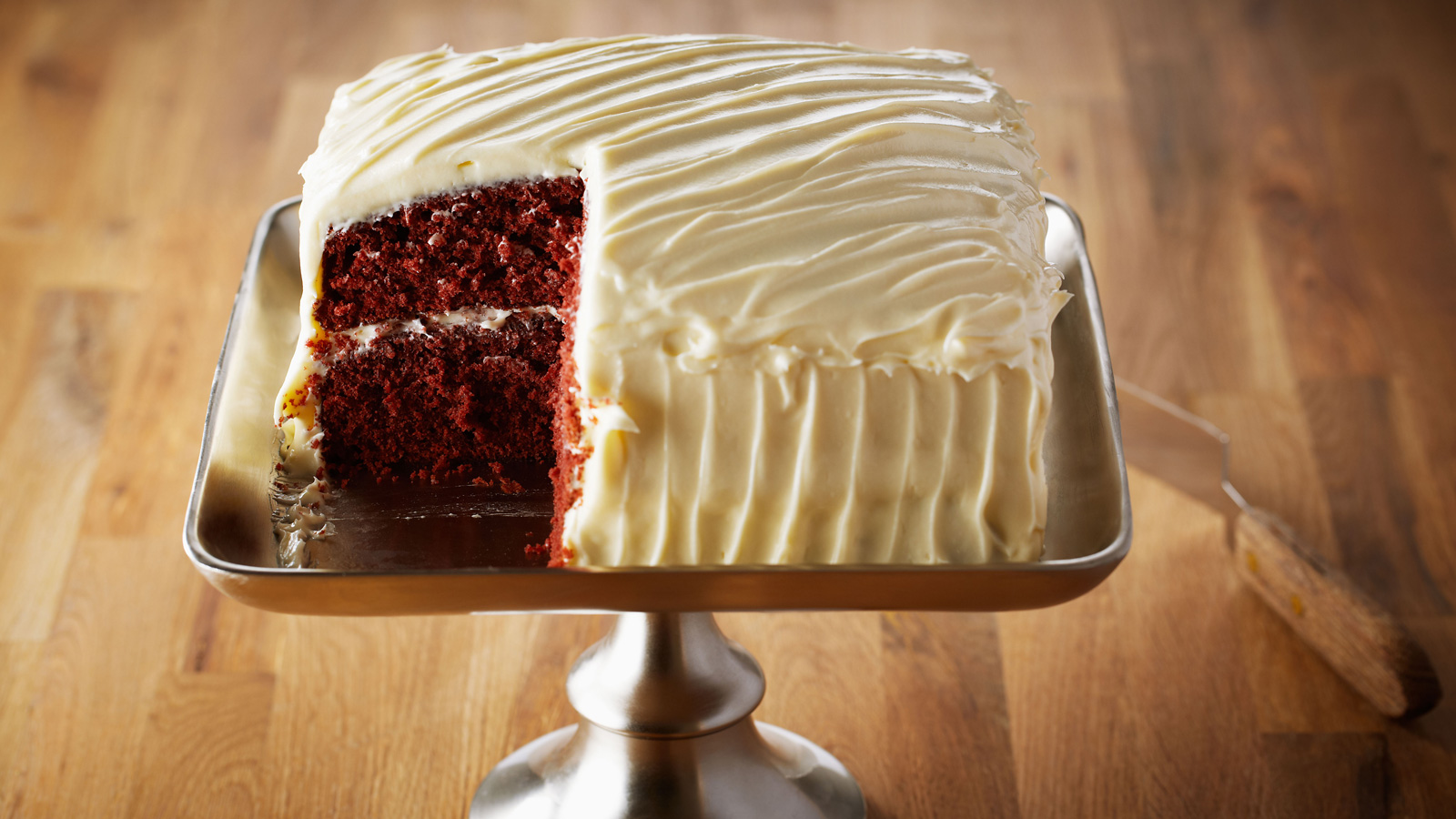 Tarta red velvet con cobertura de crema de queso (Red velvet cake) - Anna  Olson - Receta - Canal Cocina