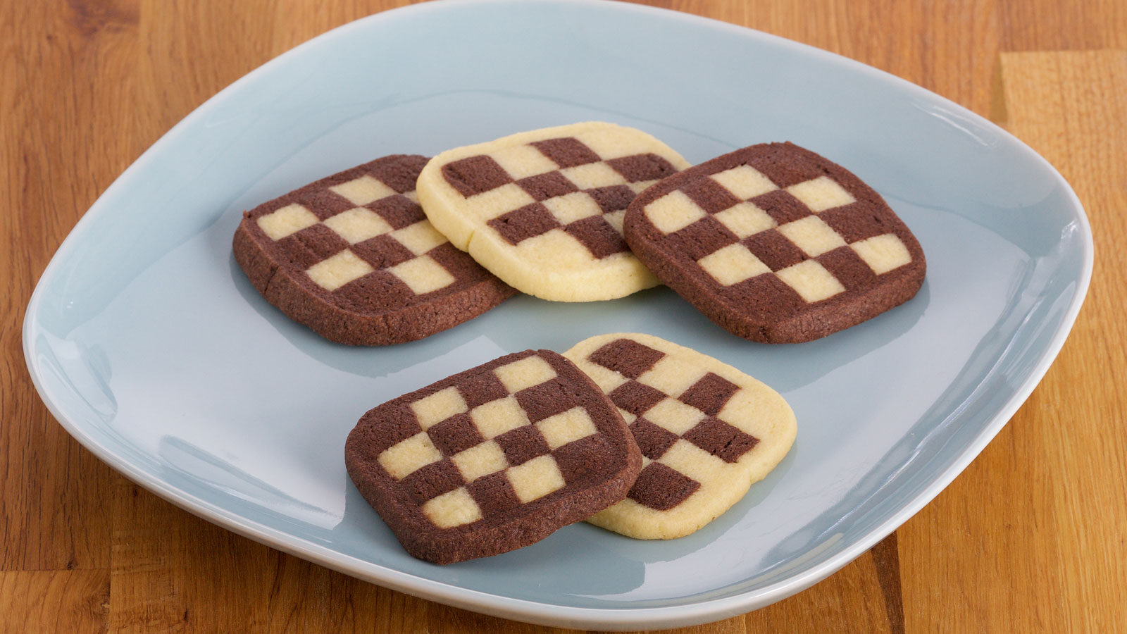 Galletas ajedrezadas (Checkerboard icebox cookies) - Anna Olson - Receta -  Canal Cocina