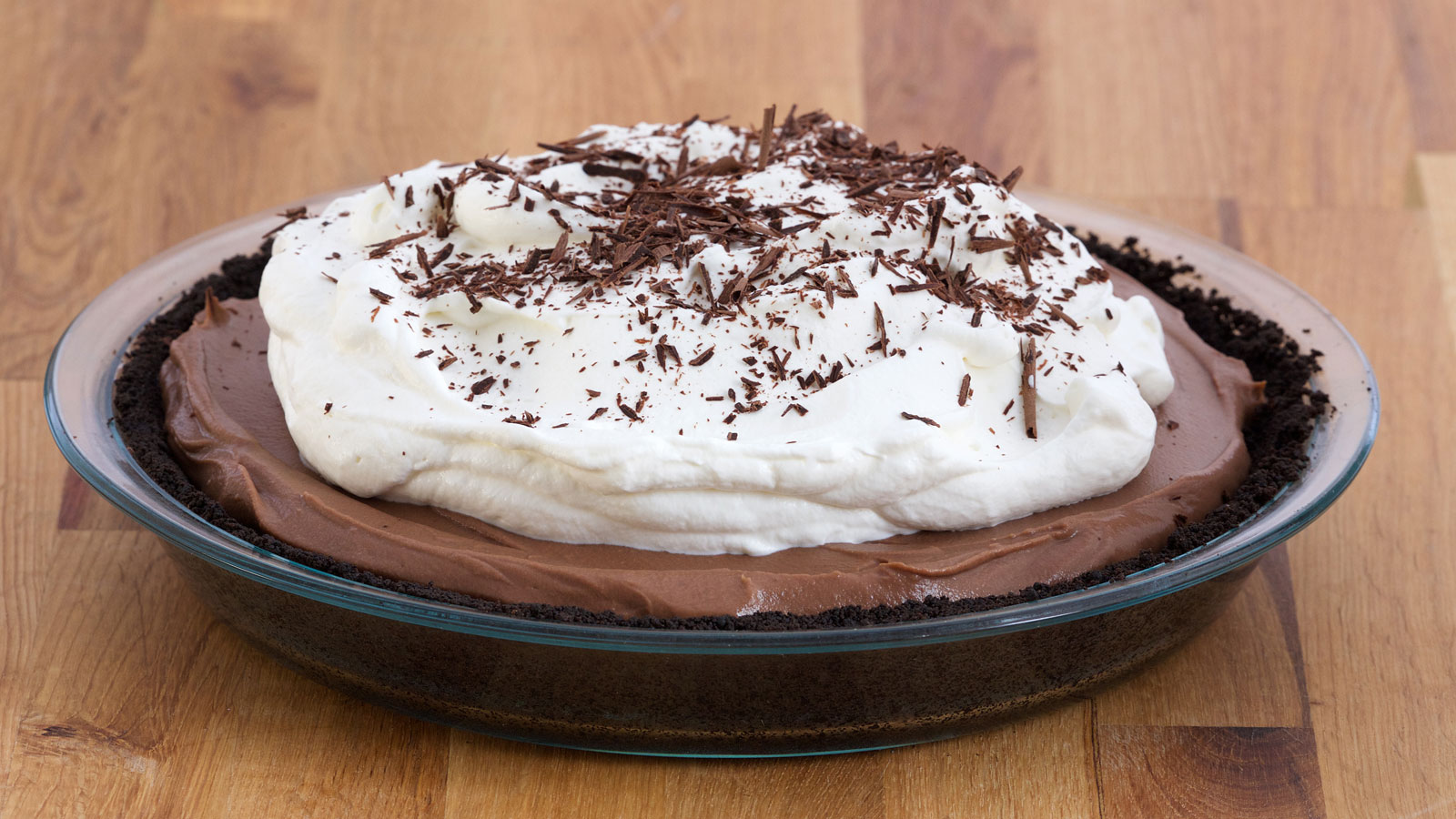 Tarta de nata y chocolate (Chocolate Cream Pie) - Anna Olson - Receta -  Canal Cocina