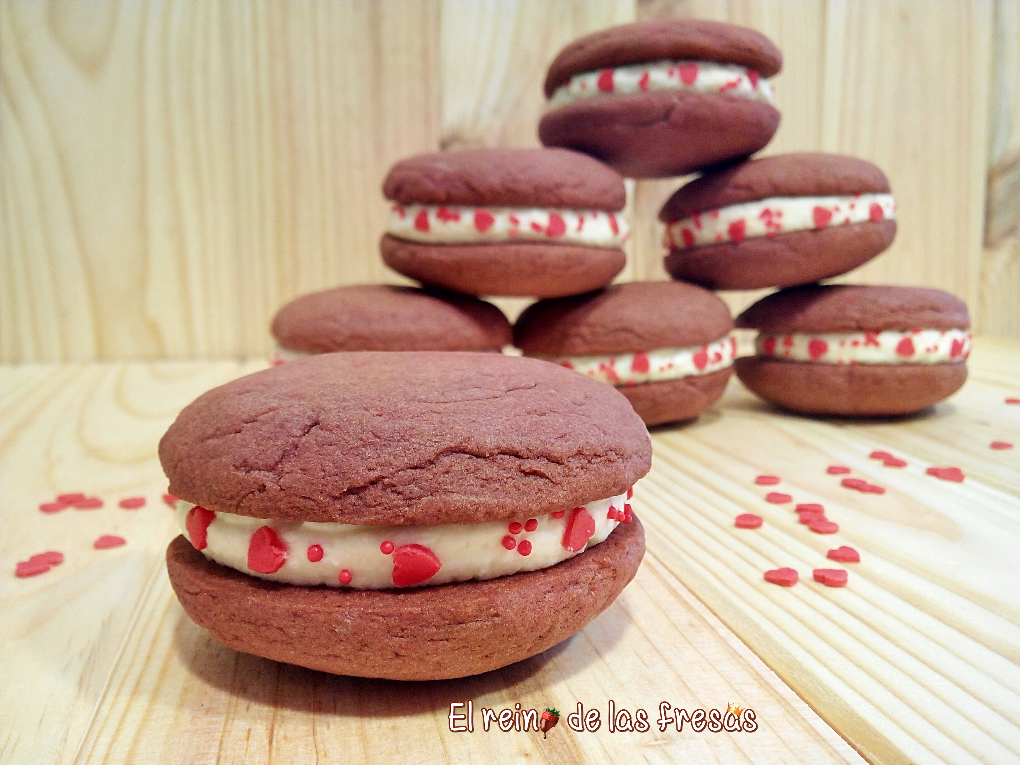 Whoopie pies red velvet - - Receta - Canal Cocina