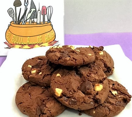 Cookies a los 3 chocolates - - Receta - Canal Cocina