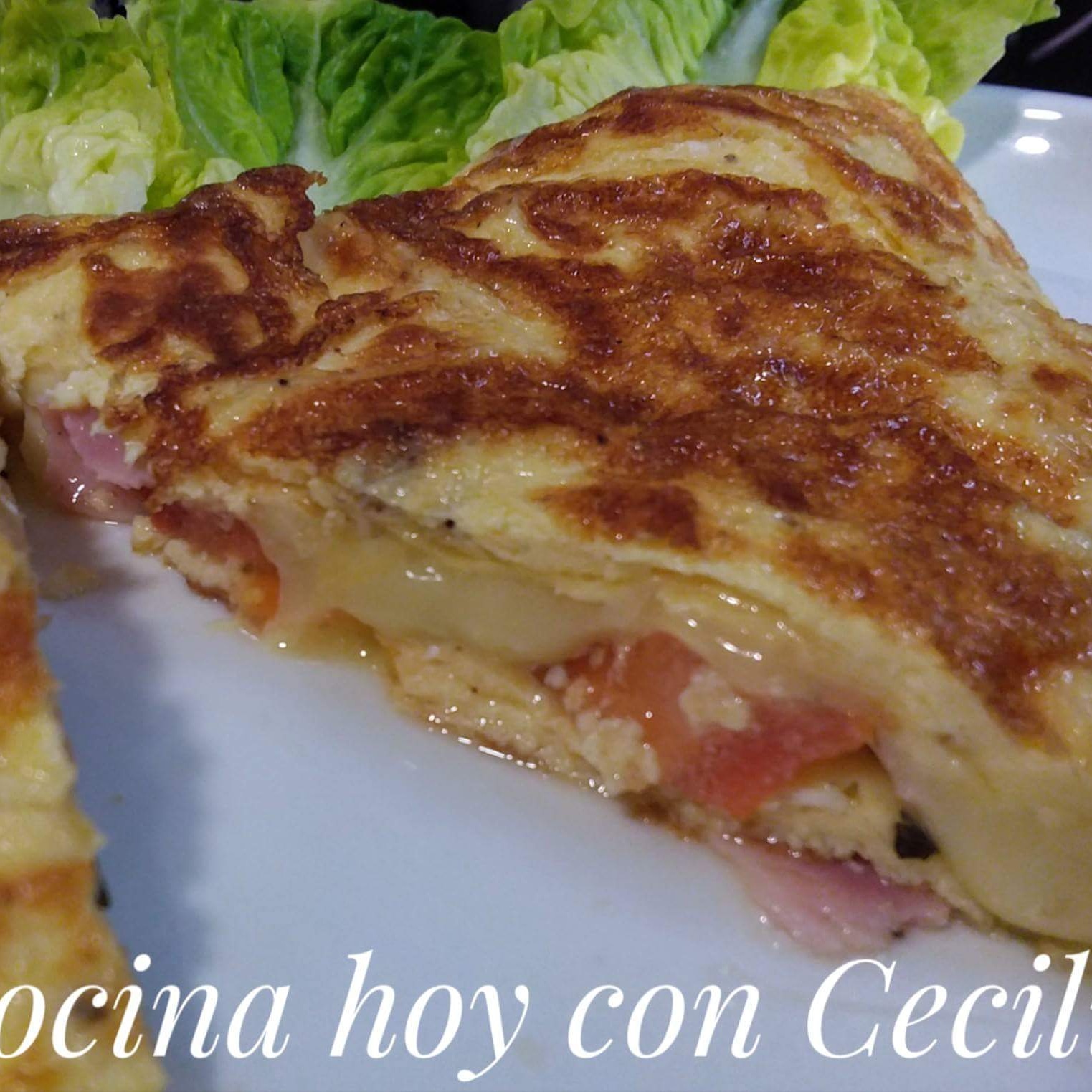 Omelette con jamón, queso, tomate y orégano - - Receta - Canal Cocina