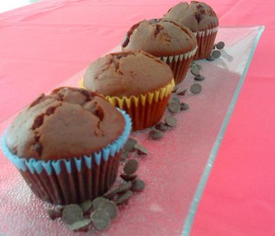 Muffins de chocolate al estilo de starbucks - - Receta - Canal Cocina