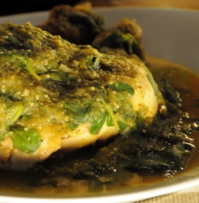 Pollo con verdolagas - - Receta - Canal Cocina