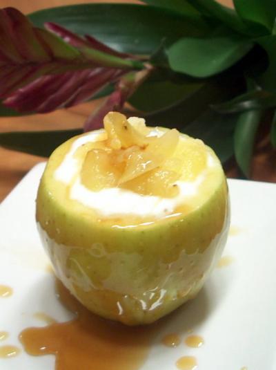 Mousse de manzana con caramelo de manzana - - Receta - Canal Cocina